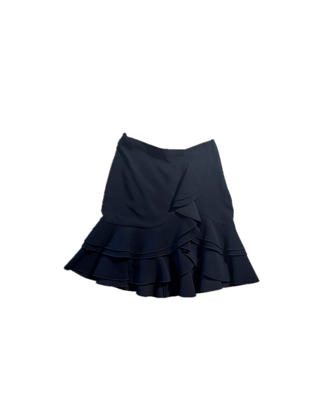 Proenza Schouler Black Ruffled Mini Skirt Size 8